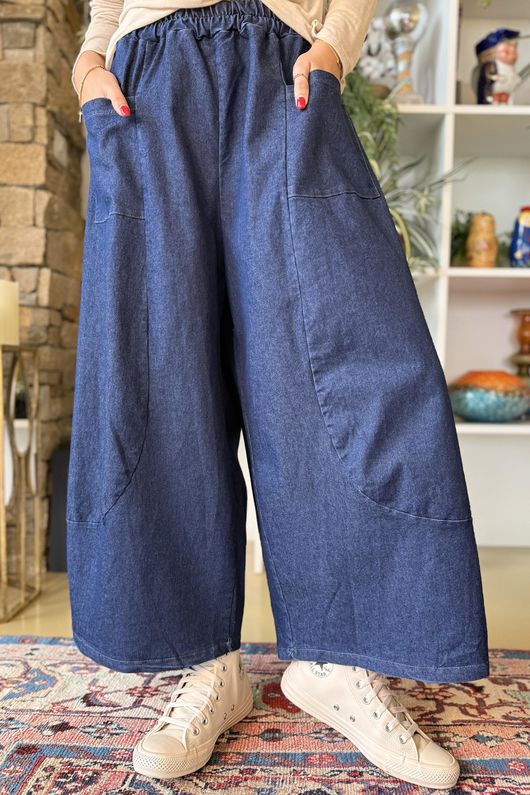 Billie Quirky Crop Barrel Jean Denim